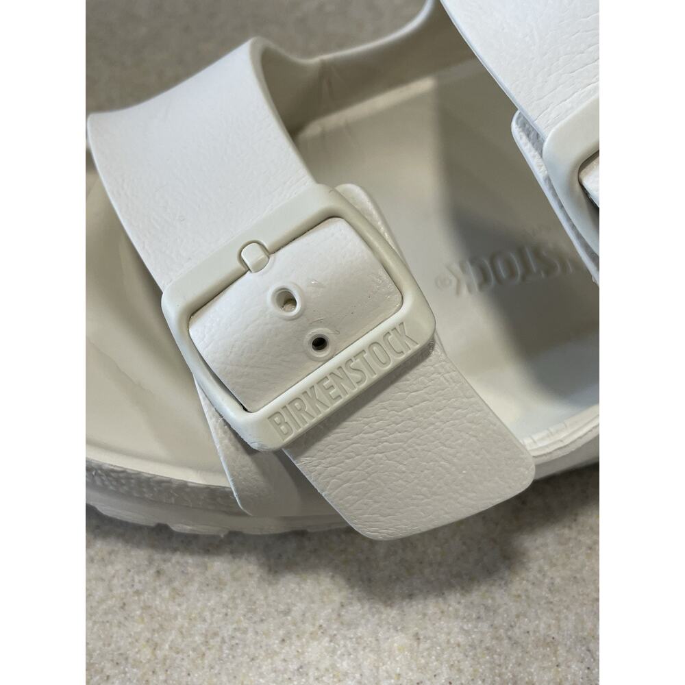 Birkenstock White Arizona Eva Sandals Women’s Sz 9/EU 40 Waterproof Lightweight - Picture 8 of 10